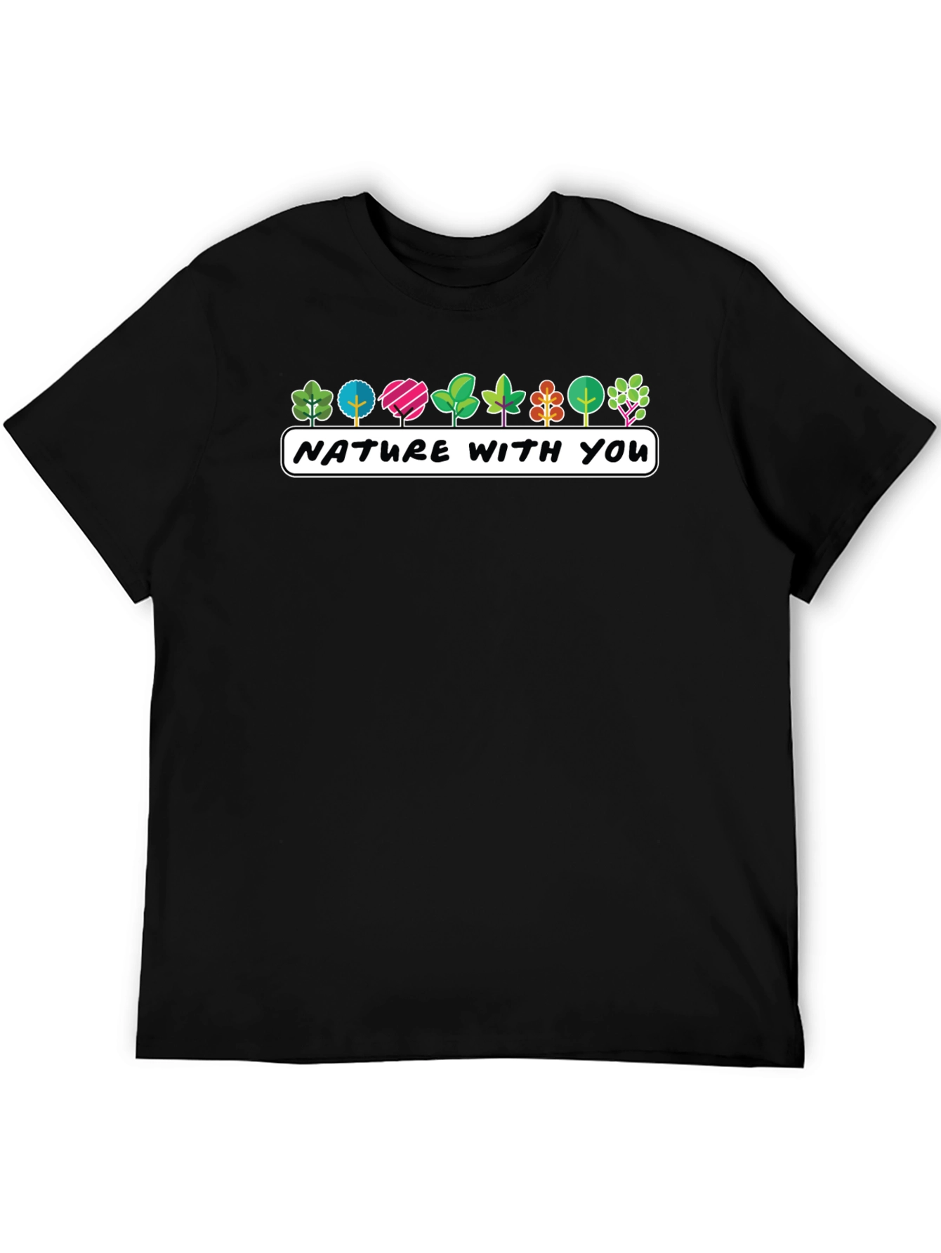 Nature With You Graphic Tee - Stylish Tree Design