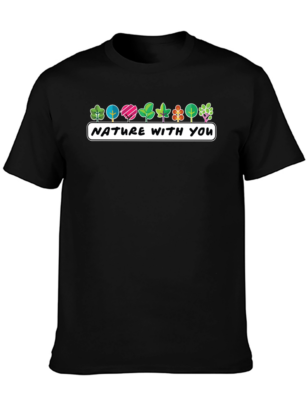 Nature With You Graphic Tee - Stylish Tree Design