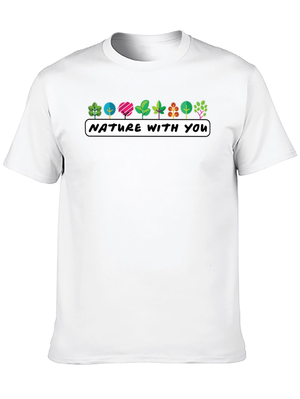 Nature With You Graphic Tee - Stylish Tree Design