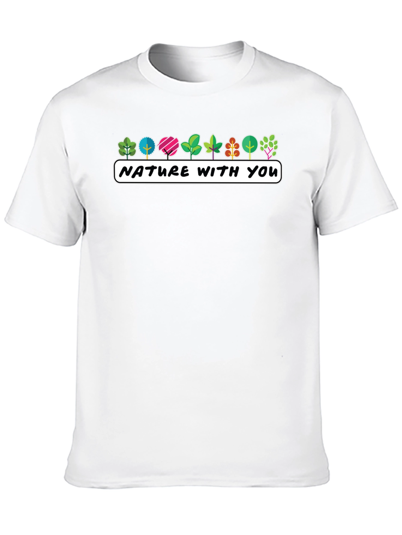 Nature With You Graphic Tee - Stylish Tree Design
