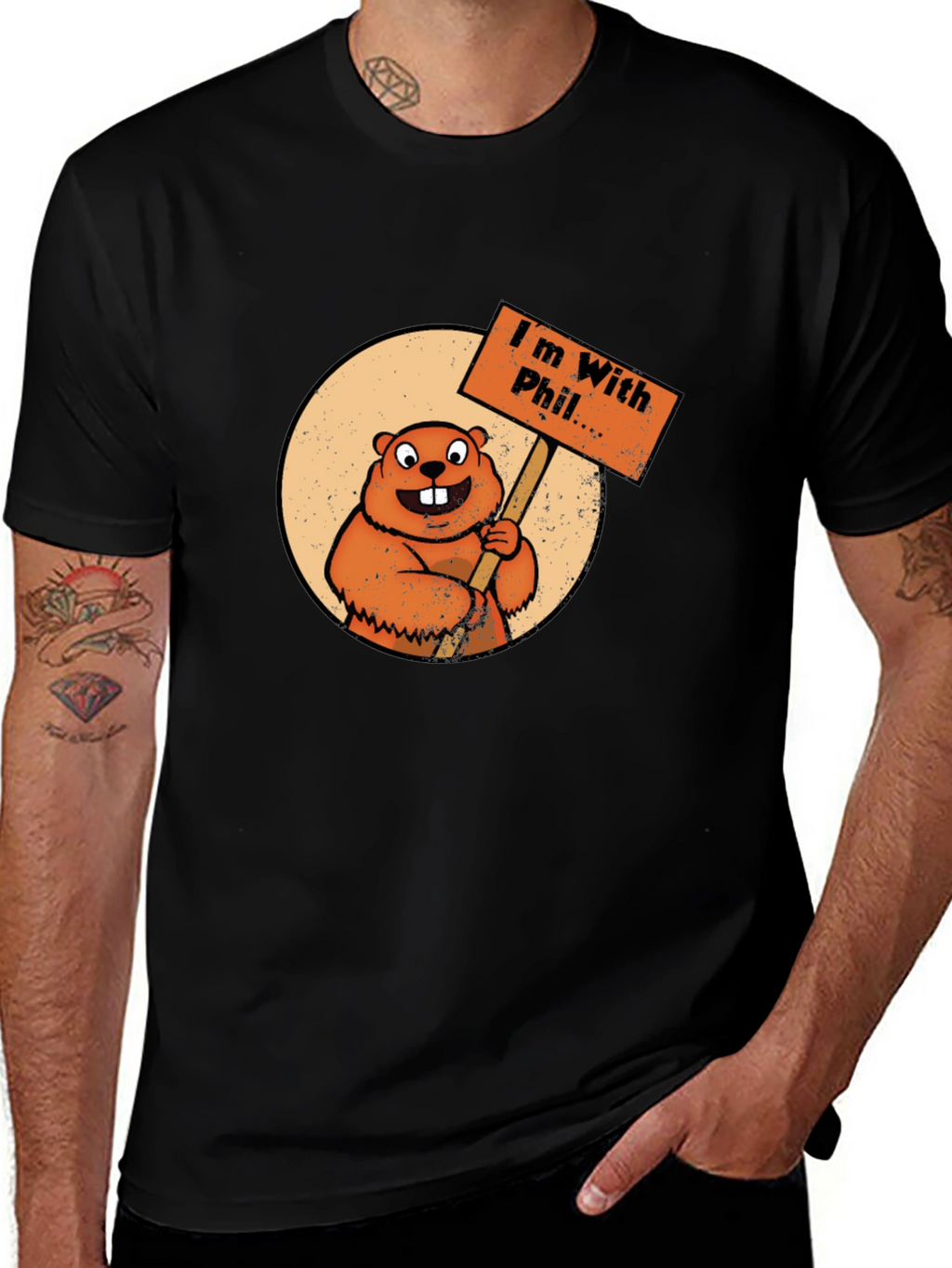 Im With Phil Groundhog Day T-Shirt