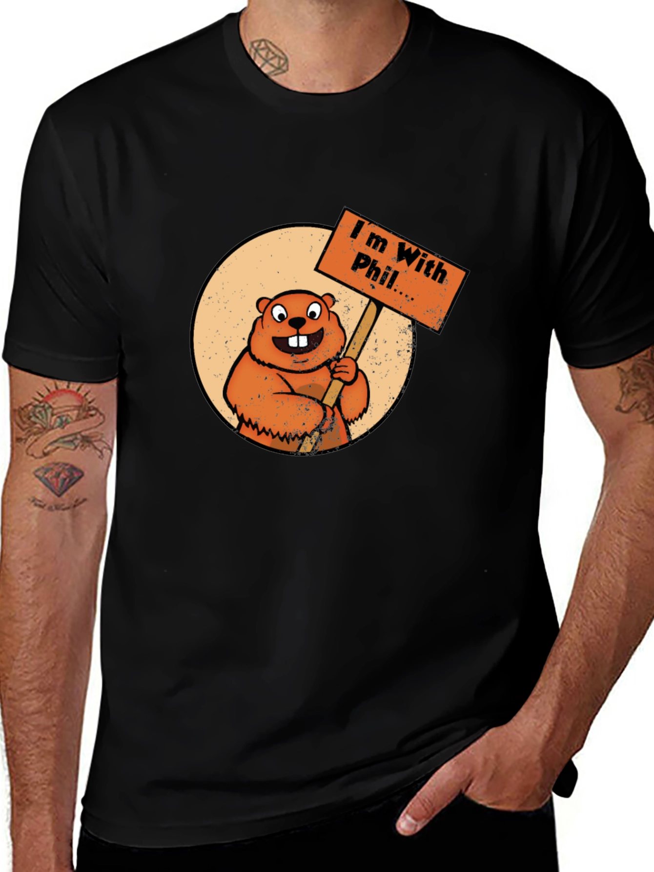 Im With Phil Groundhog Day T-Shirt