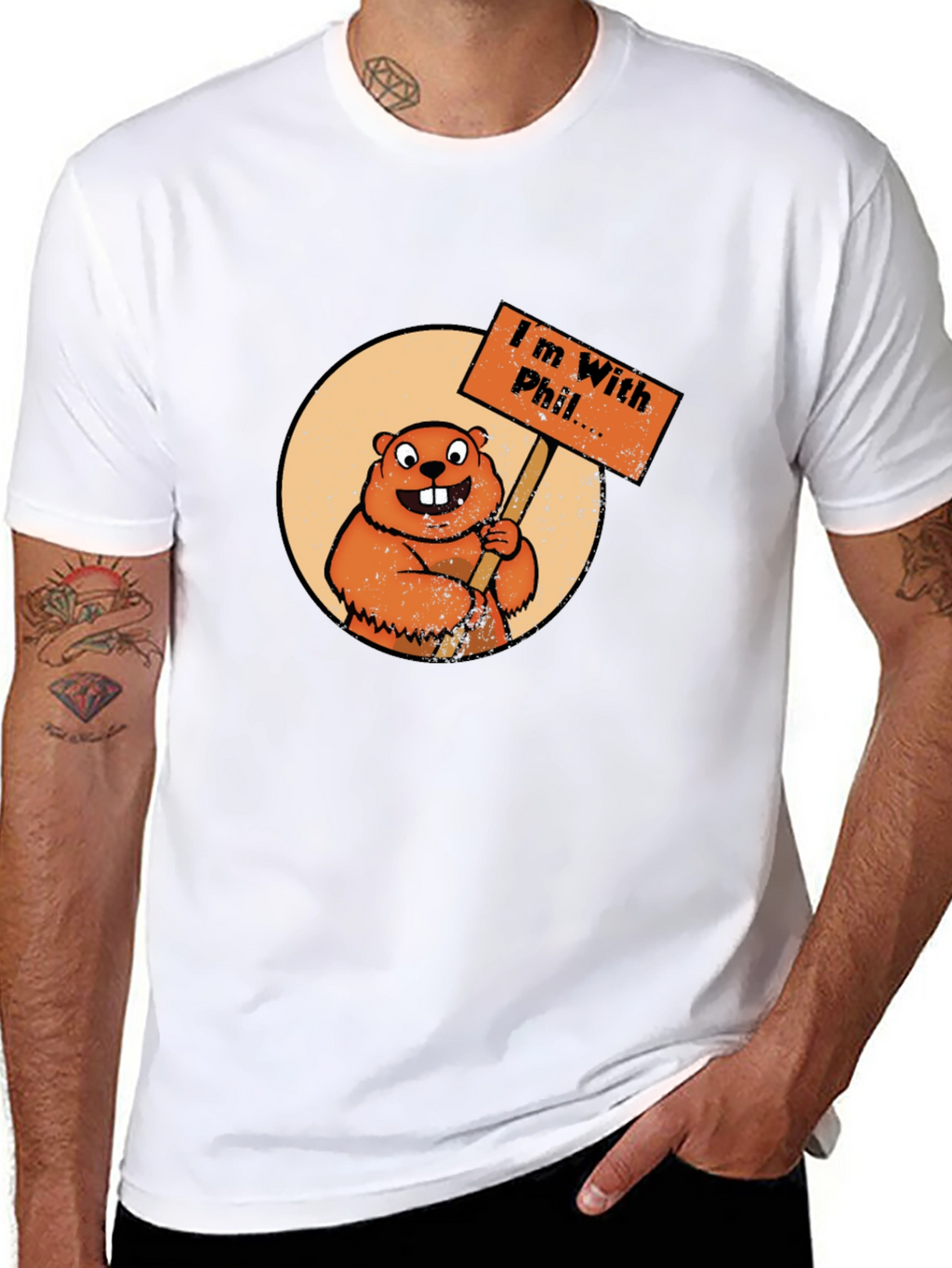 Im With Phil Groundhog Day T-Shirt