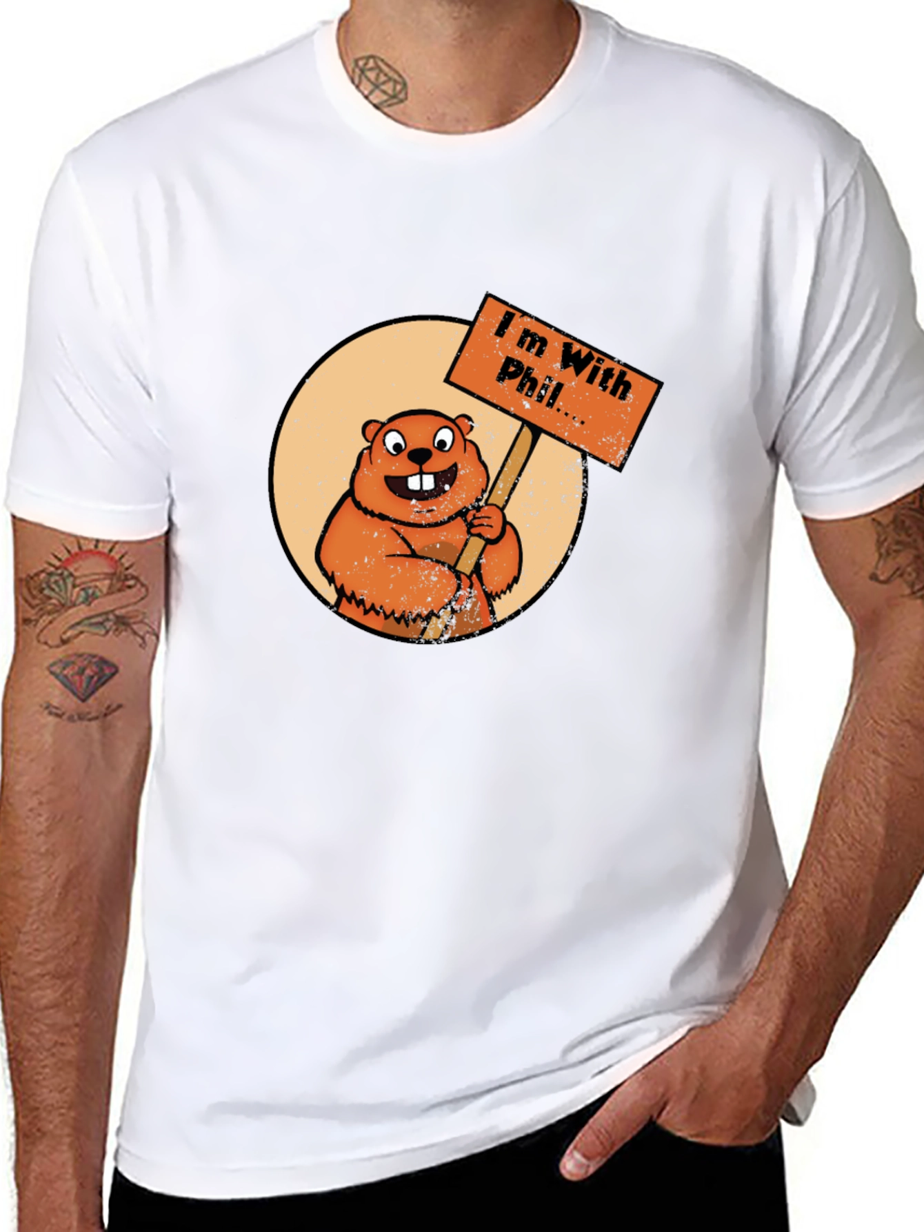 Im With Phil Groundhog Day T-Shirt