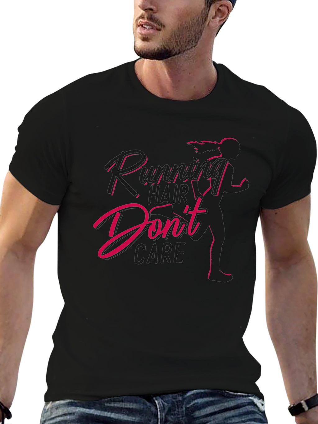 Running Hair Dont Care Graphic Tee