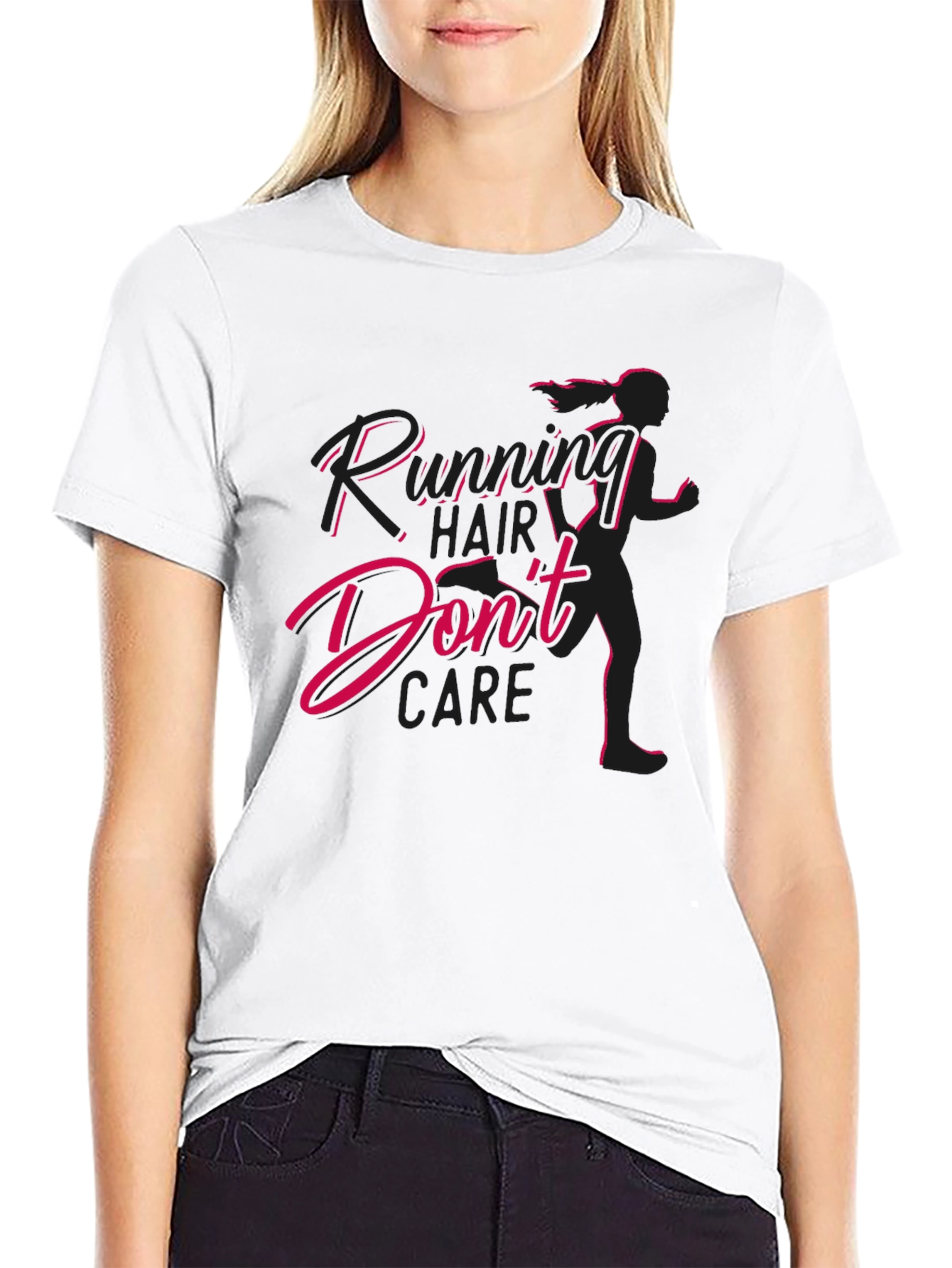 Running Hair Dont Care Graphic Tee