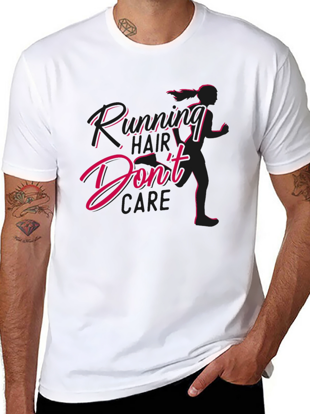 Running Hair Dont Care Graphic Tee