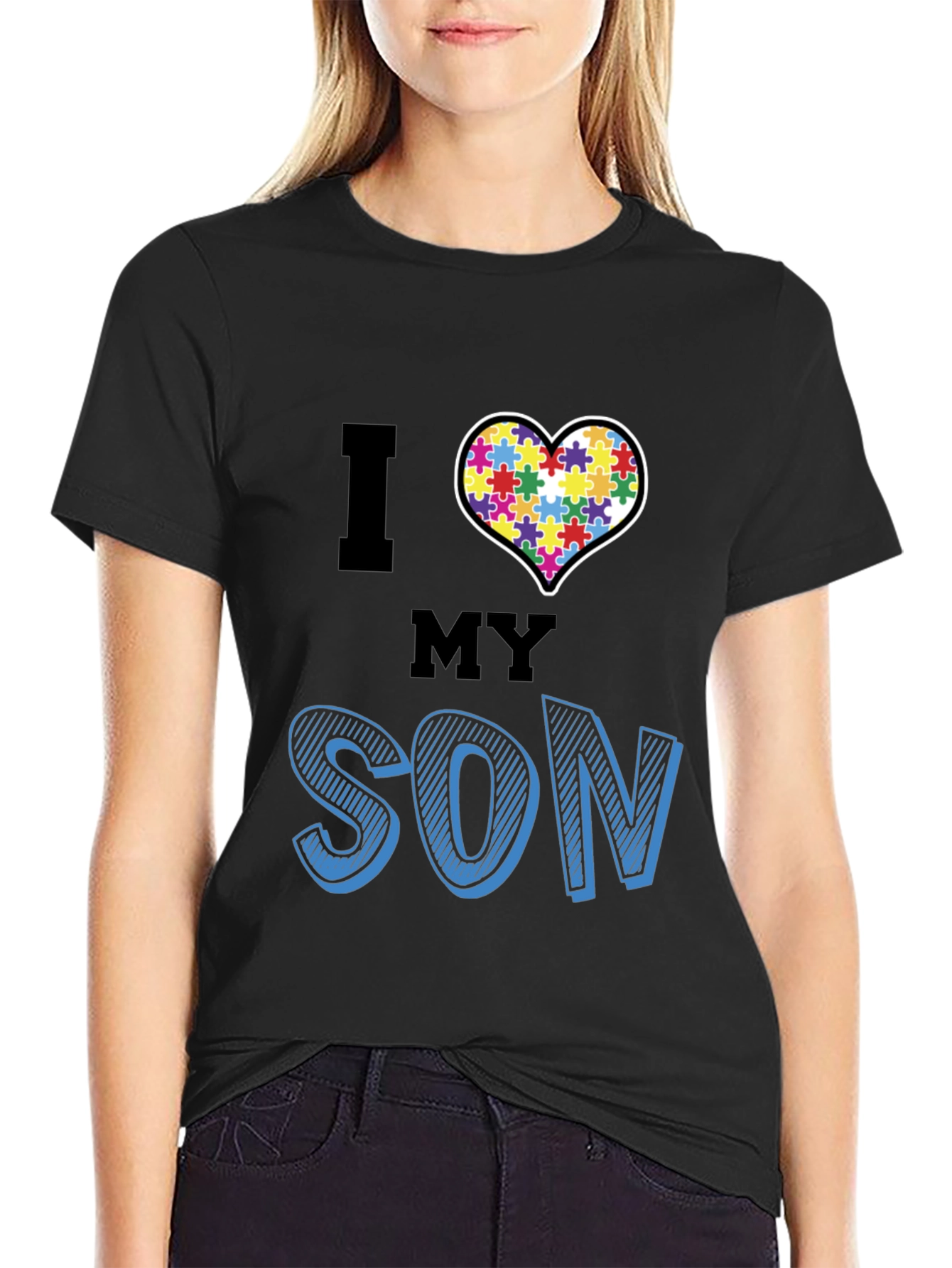 I Love My Son Autism Awareness T-Shirt
