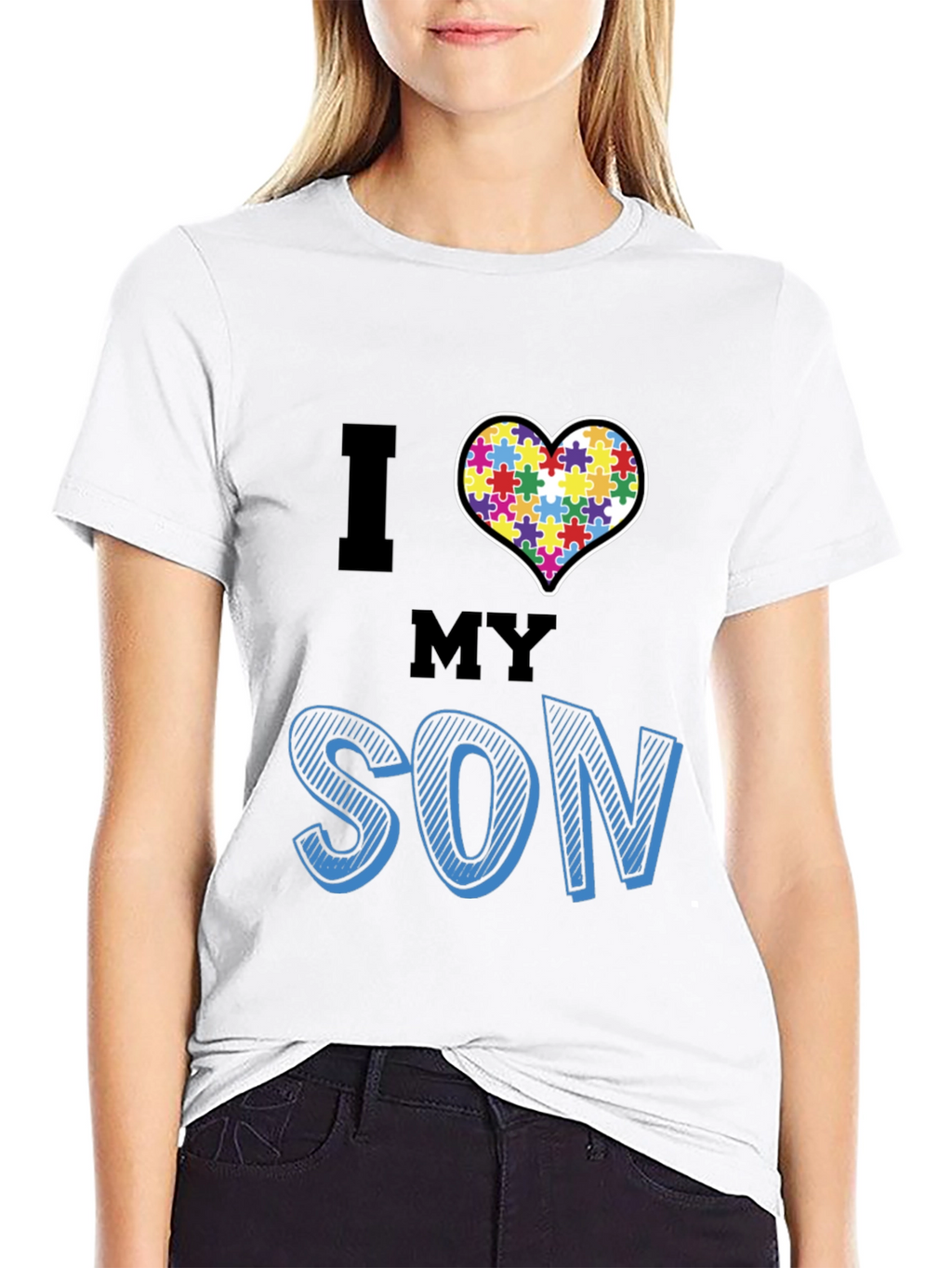 I Love My Son Autism Awareness T-Shirt