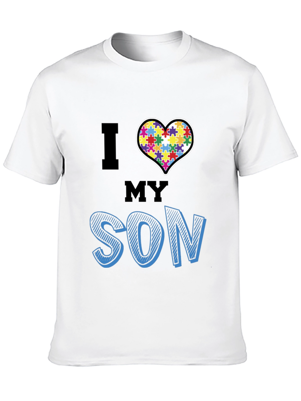 I Love My Son Autism Awareness T-Shirt
