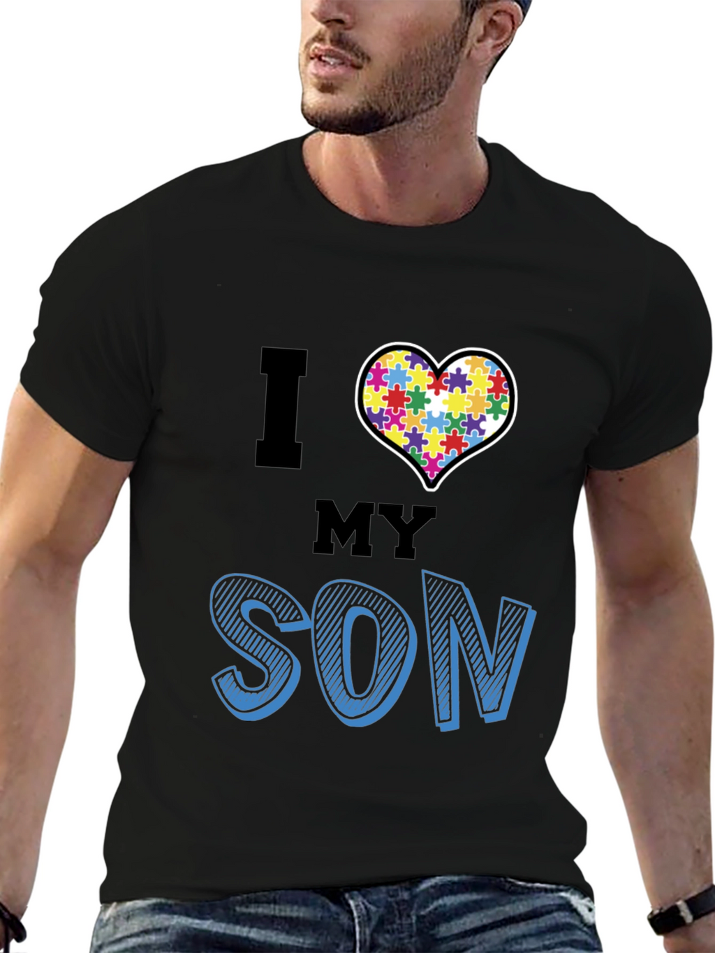 I Love My Son Autism Awareness T-Shirt