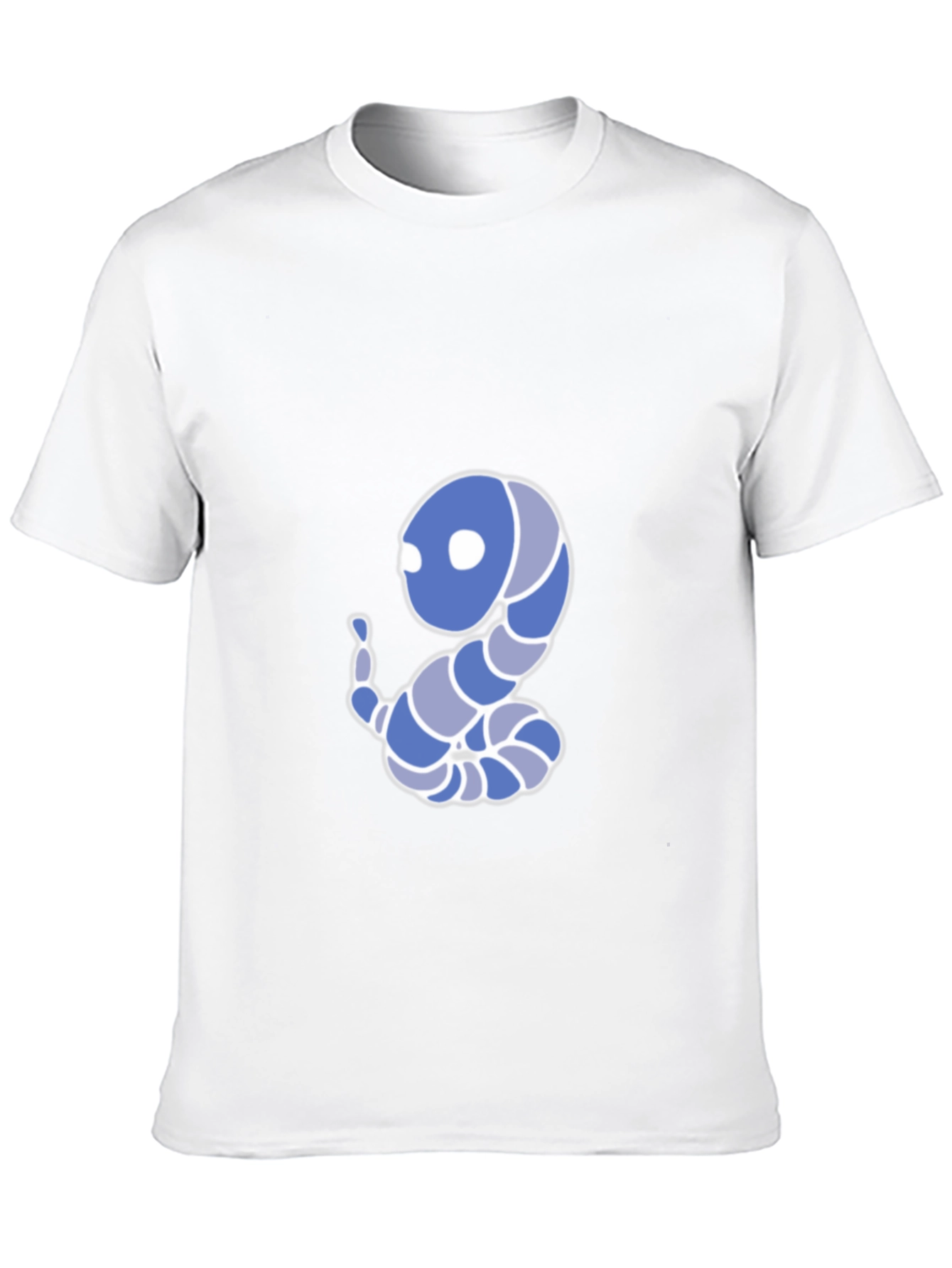 Cartoon Snake Graphic Tee - Black Cotton Blend T-Shirt