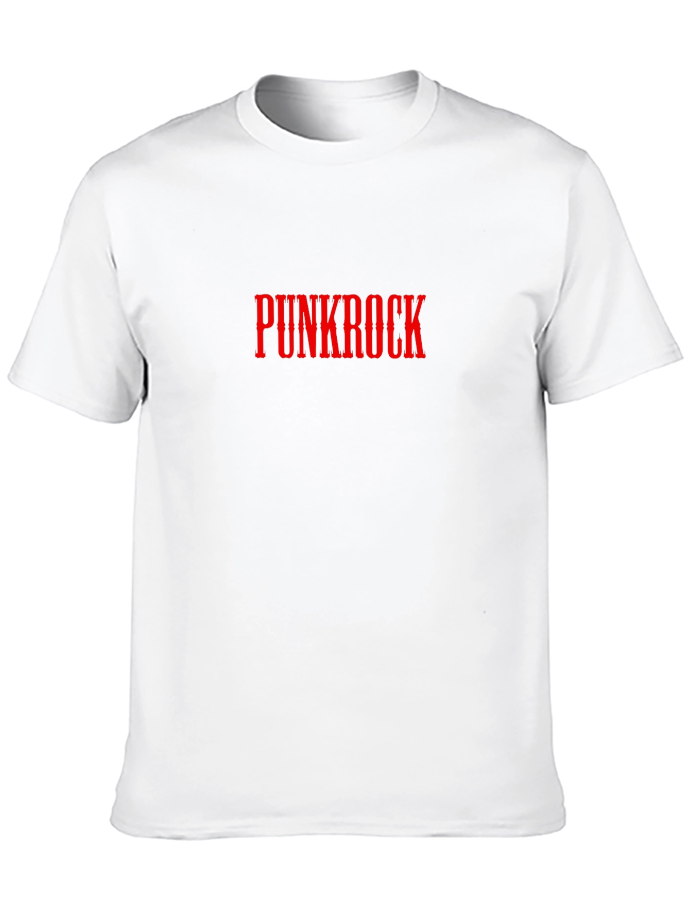 Punkrock T-Shirt - Red Text on Black