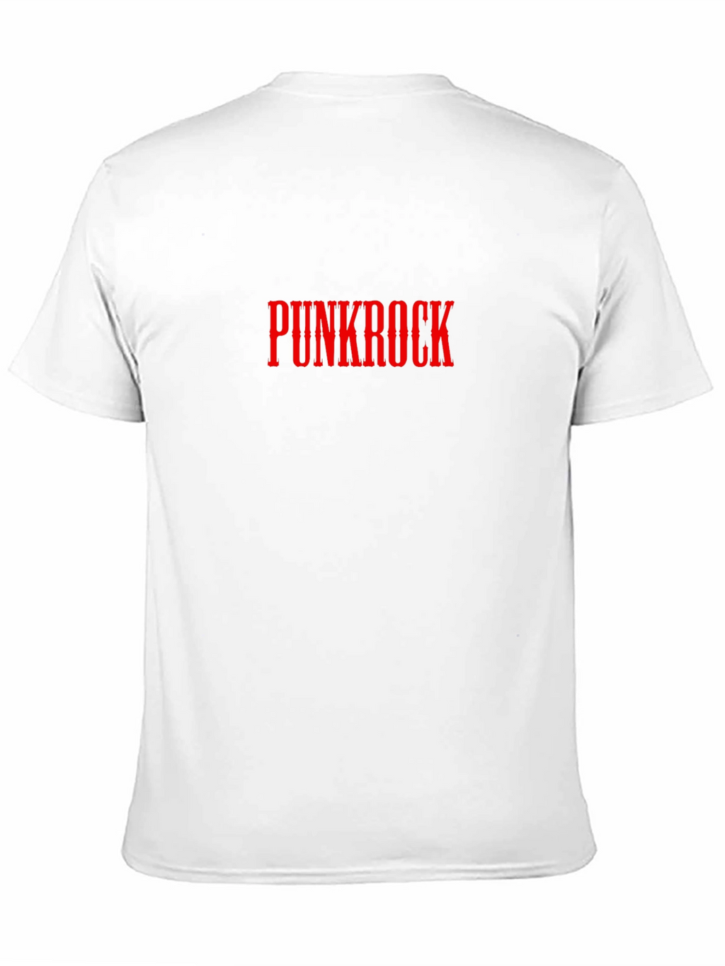 Punkrock T-Shirt - Red Text on Black