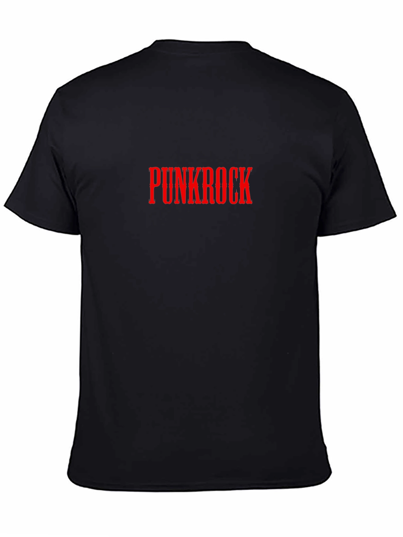Punkrock T-Shirt - Red Text on Black