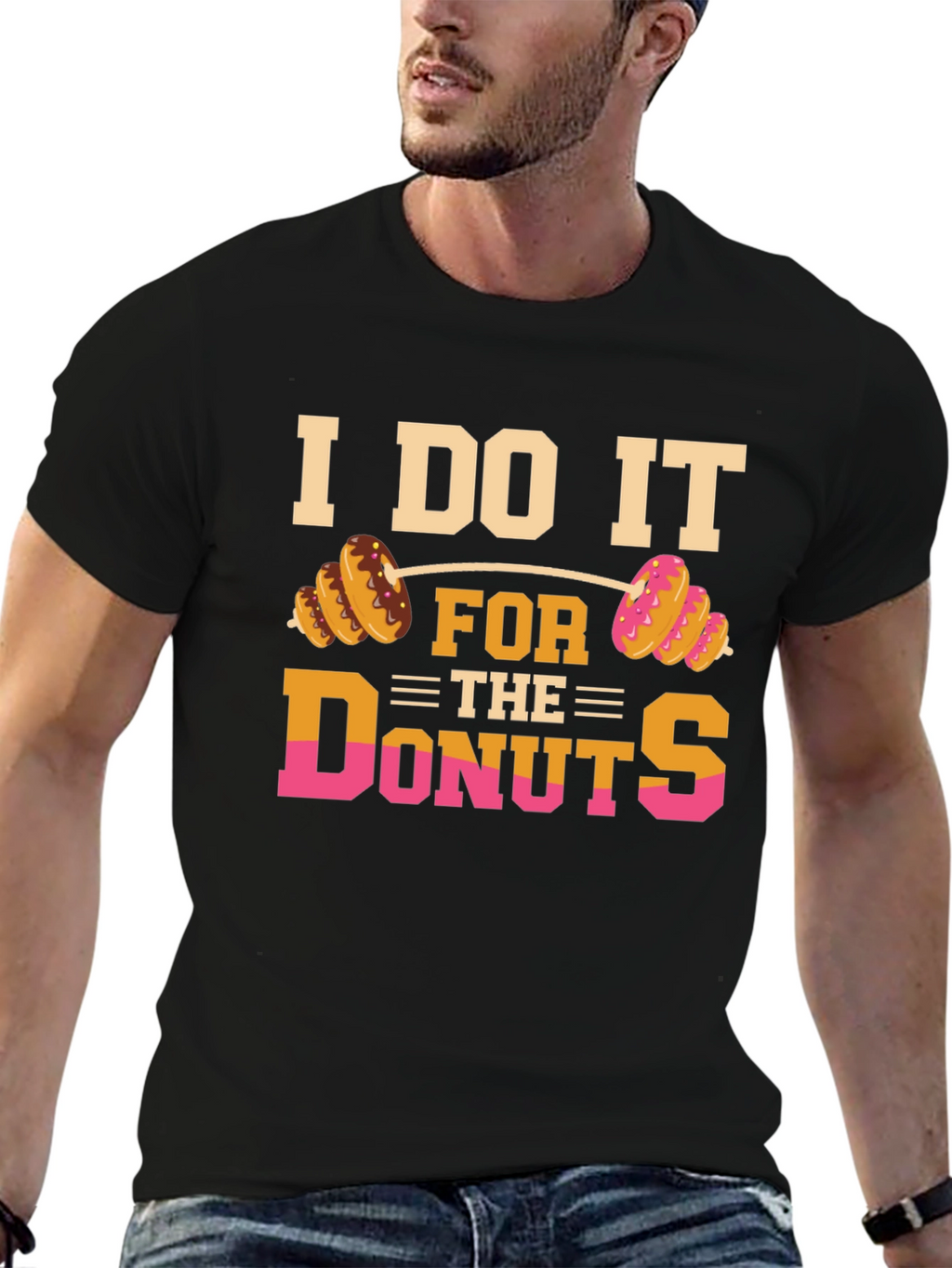 I Do It For The Donuts Graphic T-Shirt