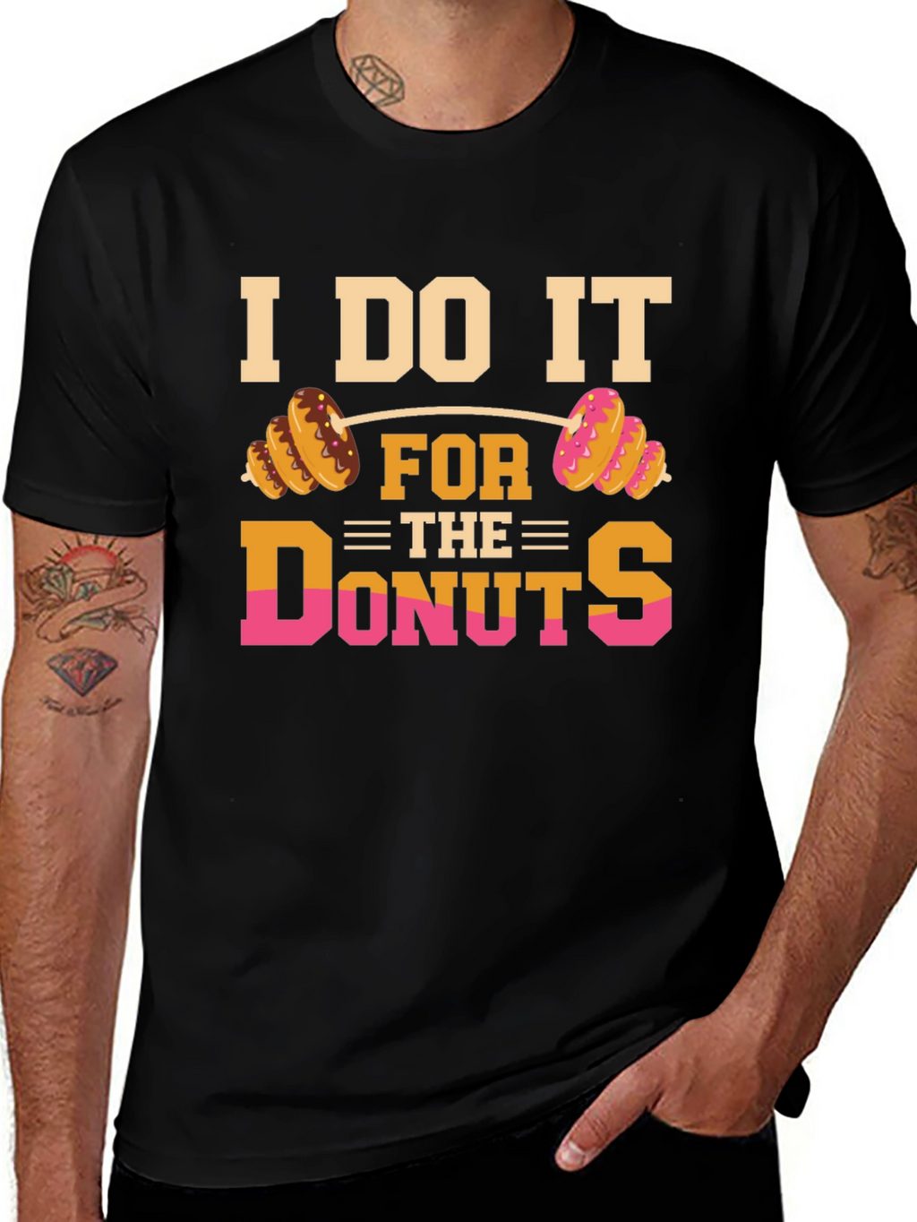 I Do It For The Donuts Graphic T-Shirt