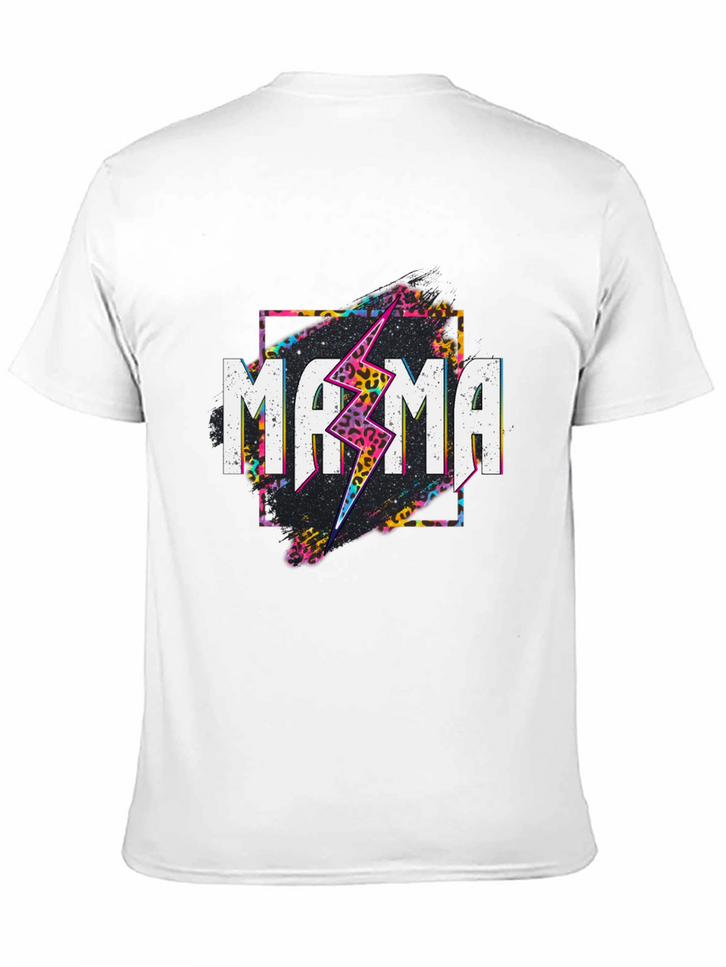 Mama Lightning Bolt Graphic Tee - Black