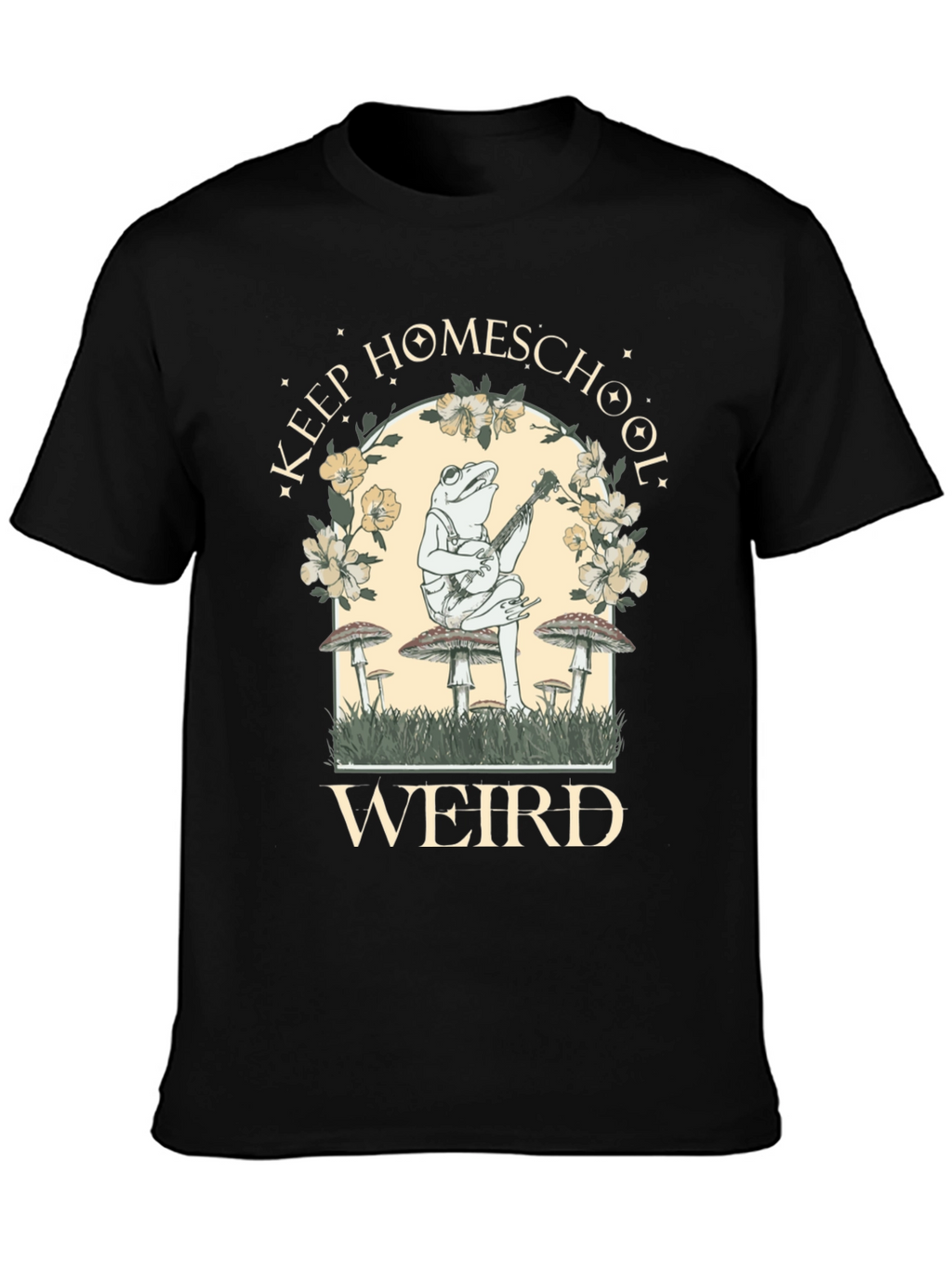 Keep Homeschool Weird Frog Graphic Tee
