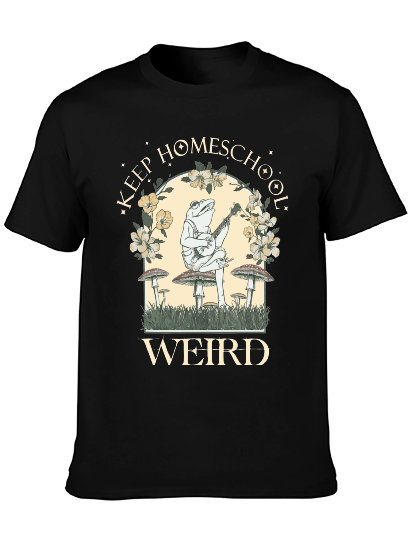 Keep Homeschool Weird Frog Graphic Tee
