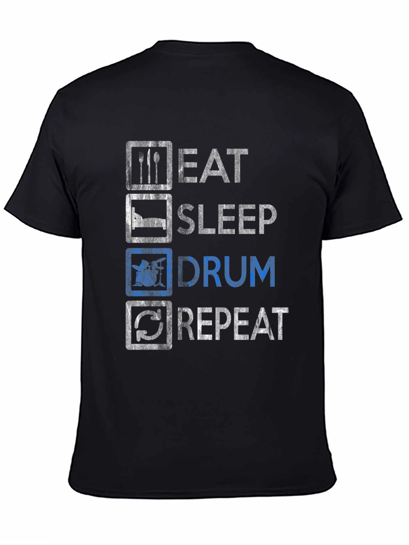 Eat Sleep Drum Repeat Graphic Tee