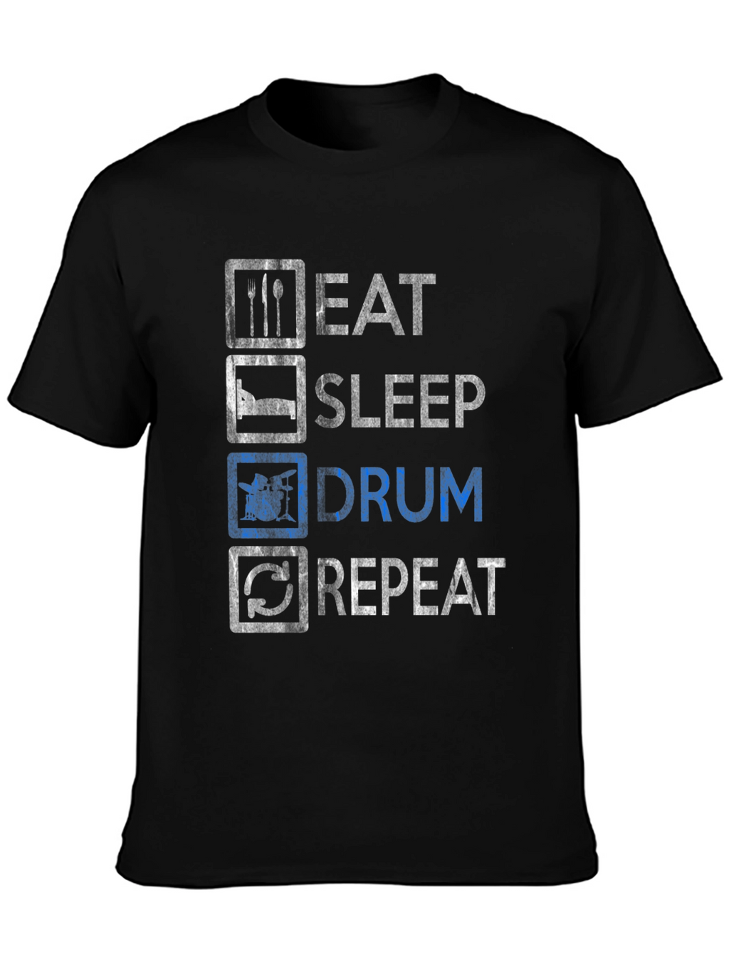 Eat Sleep Drum Repeat Graphic Tee