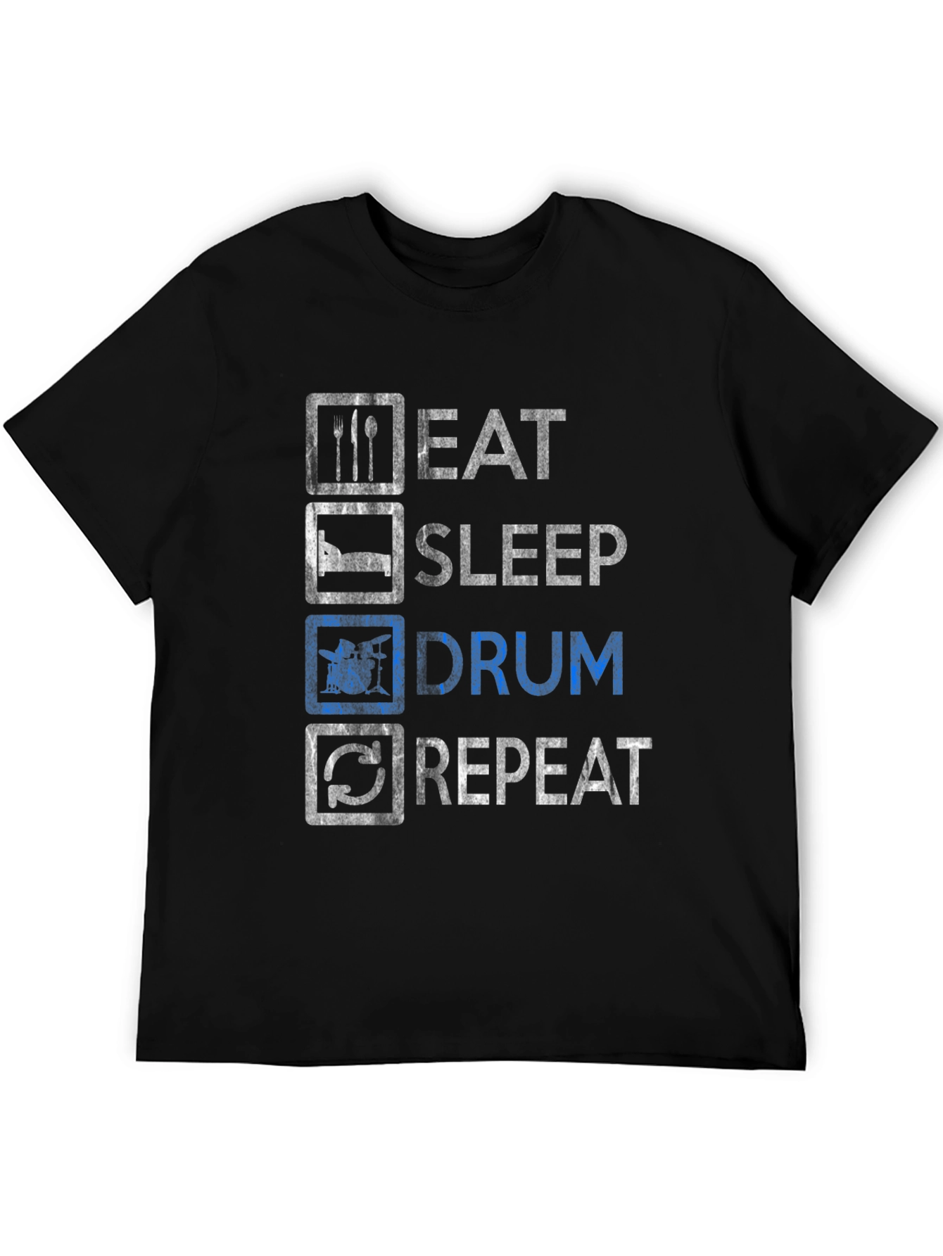 Eat Sleep Drum Repeat Graphic Tee