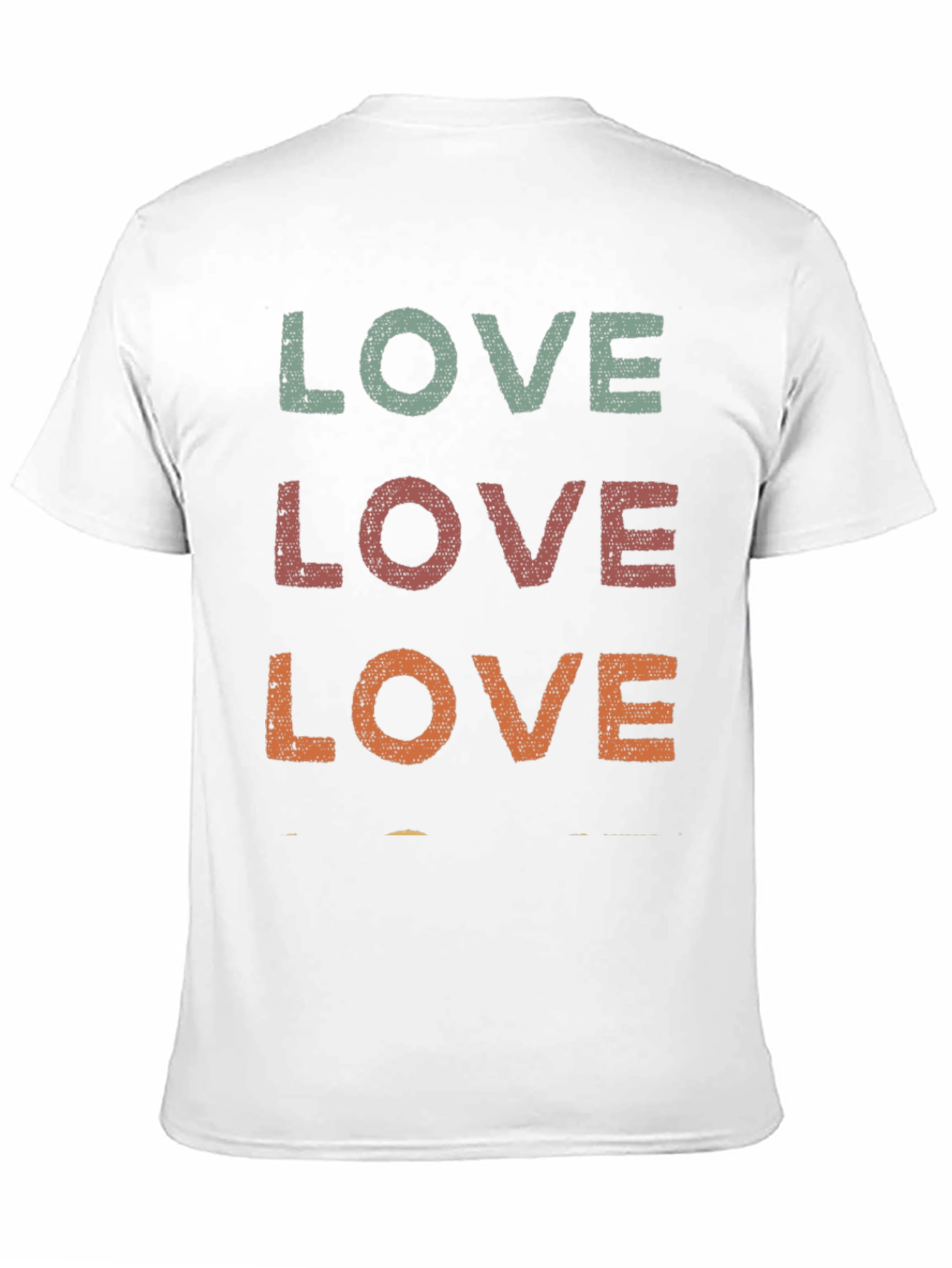 Retro LOVE Graphic Tee - Distressed Print
