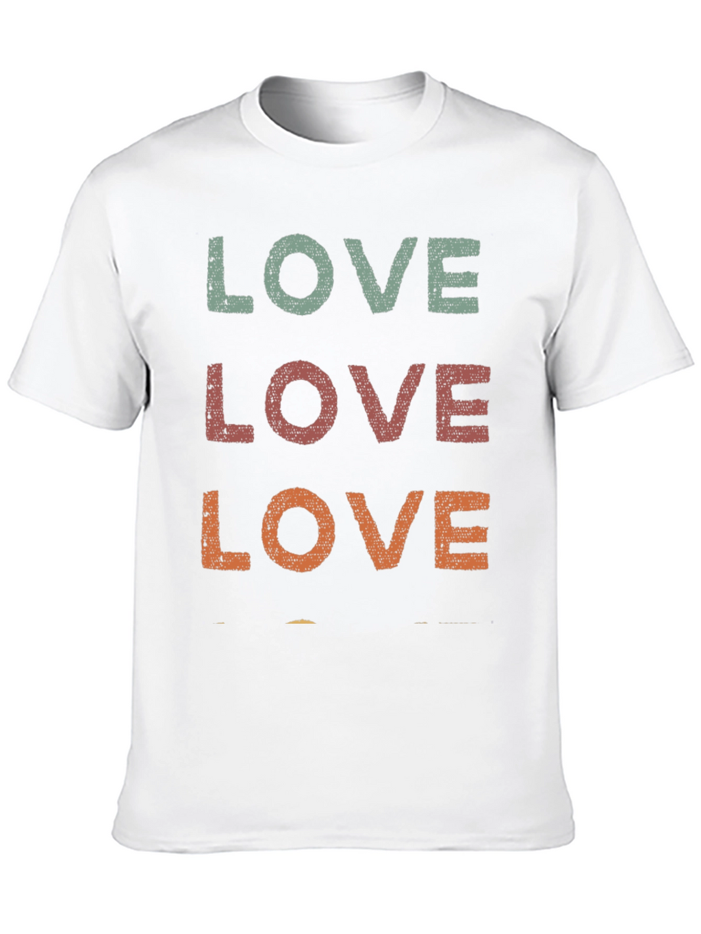 Retro LOVE Graphic Tee - Distressed Print
