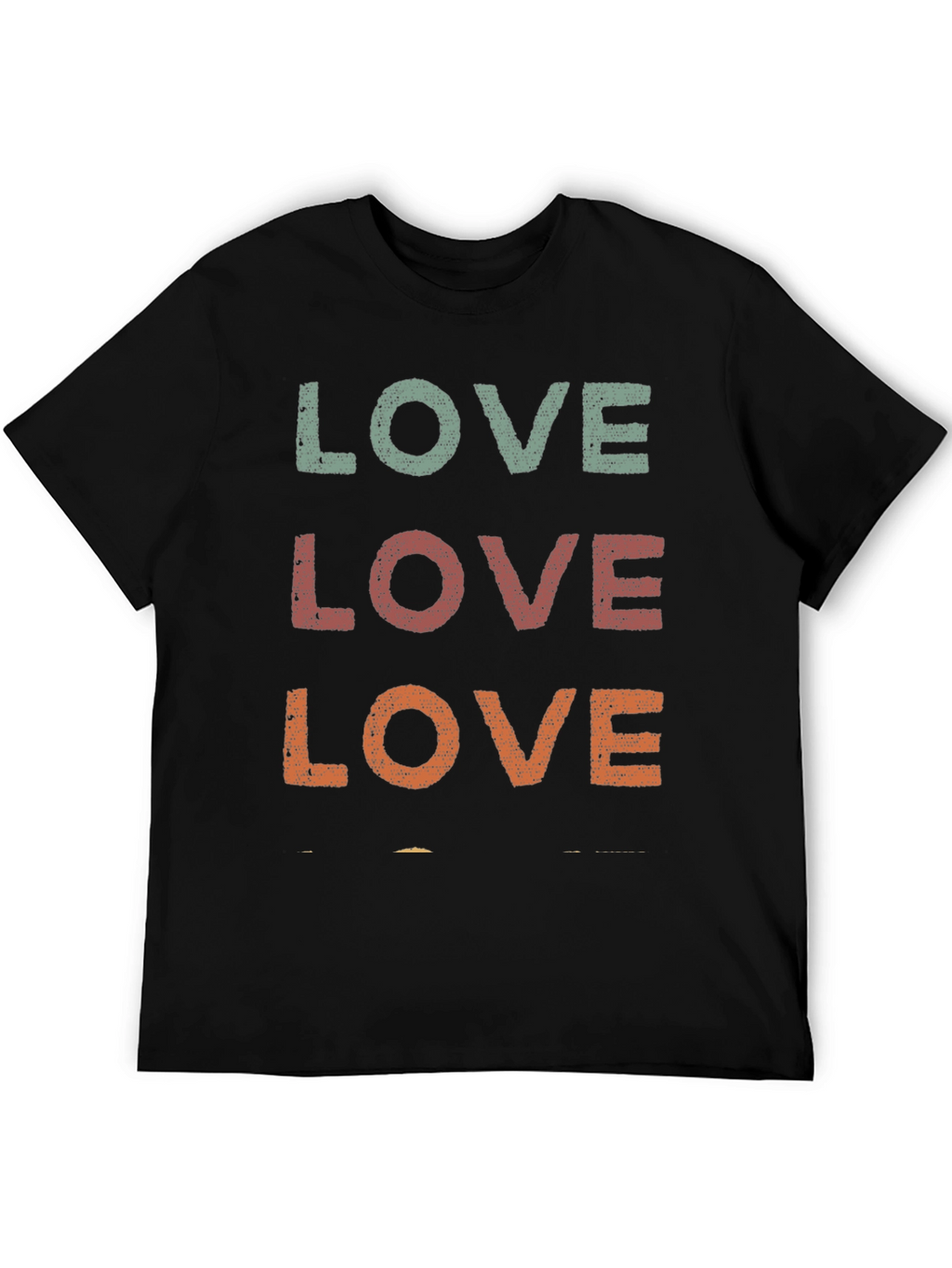 Retro LOVE Graphic Tee - Distressed Print