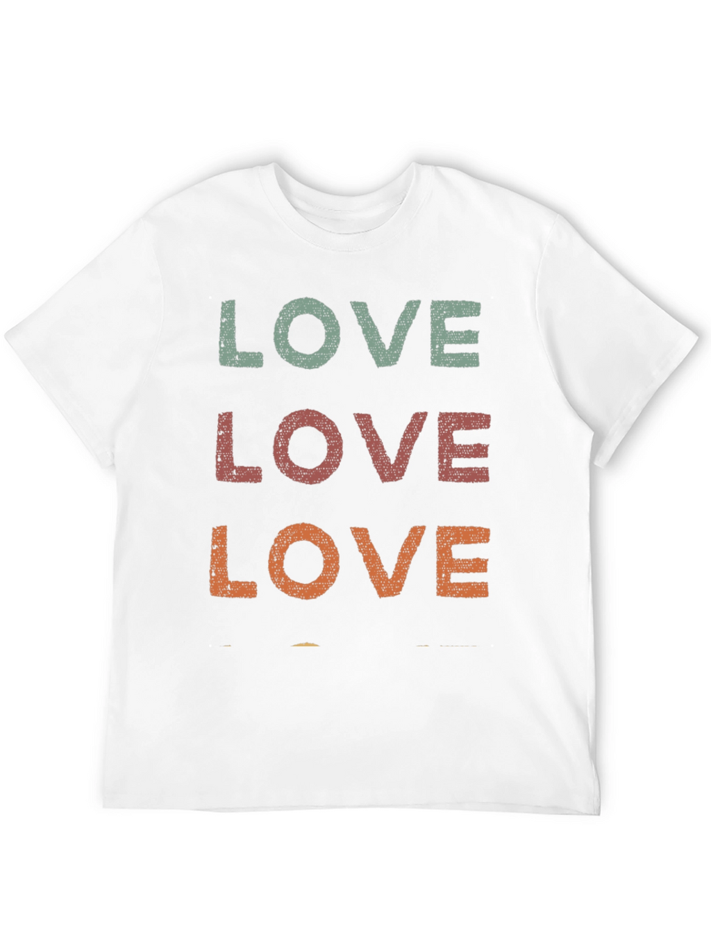 Retro LOVE Graphic Tee - Distressed Print