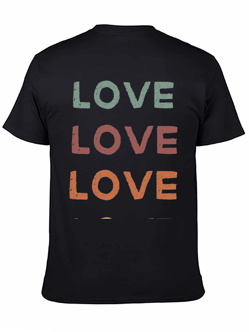 Retro LOVE Graphic Tee - Distressed Print