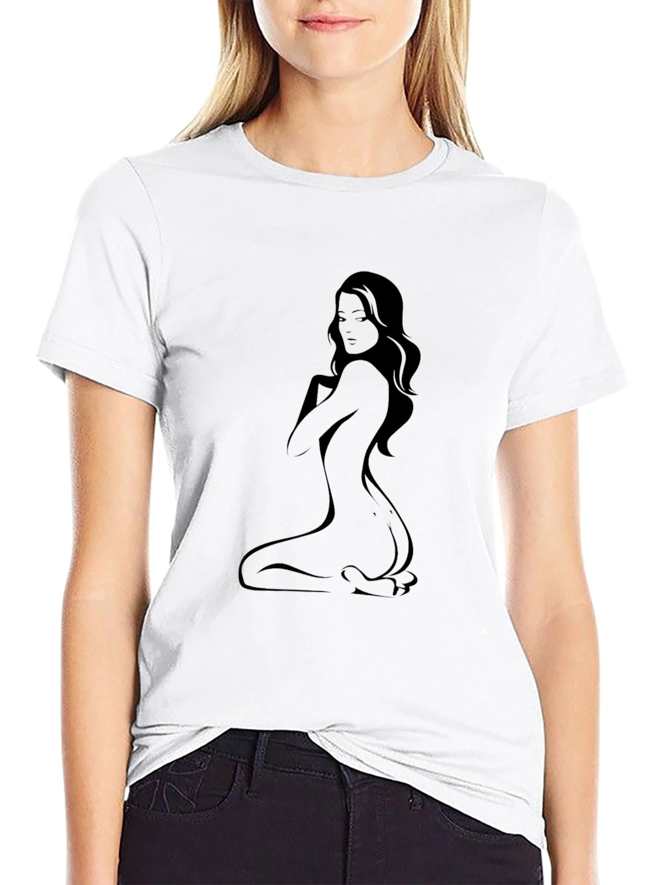 Silhouette Graphic Tee - Sleek & Stylish Black T-Shirt