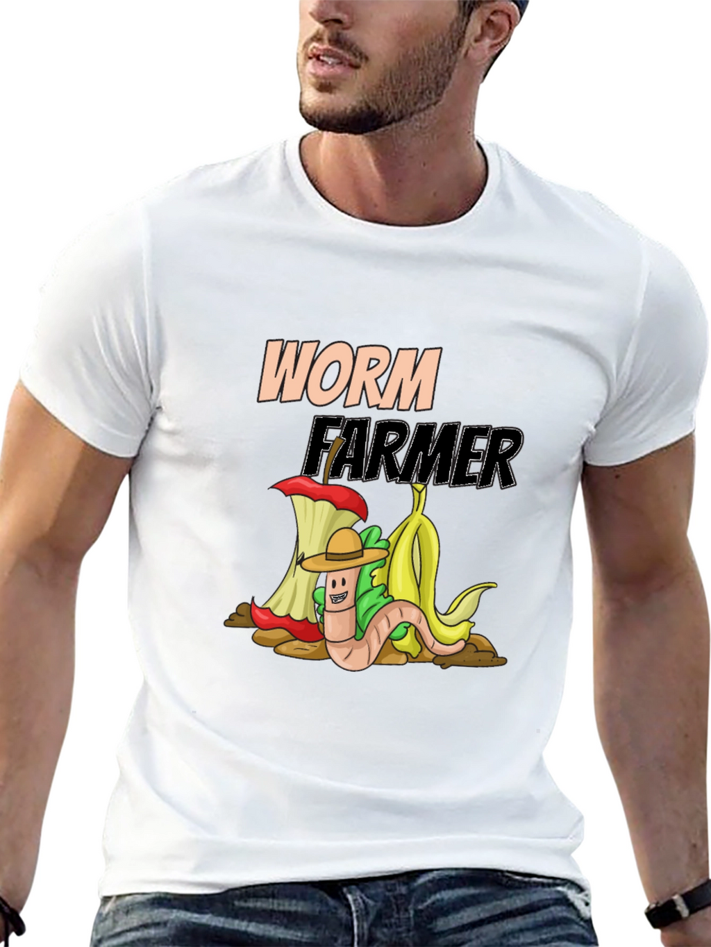 Worm Farmer Graphic Tee - Compost Humor
