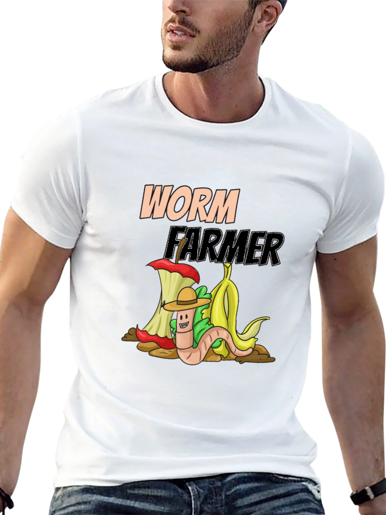 Worm Farmer Graphic Tee - Compost Humor