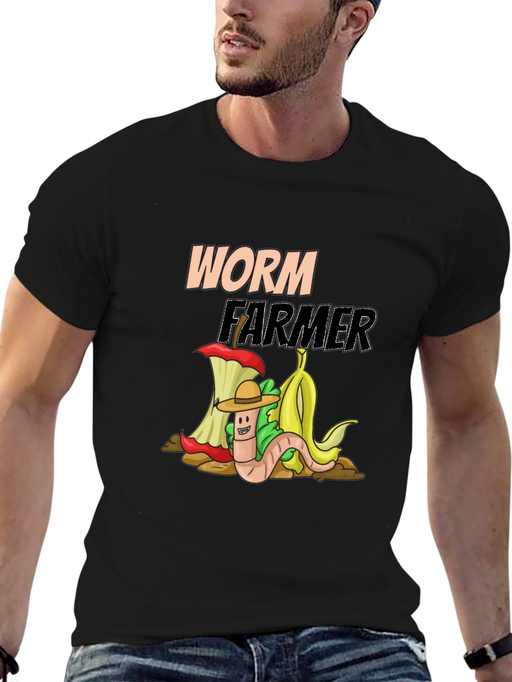 Worm Farmer Graphic Tee - Compost Humor