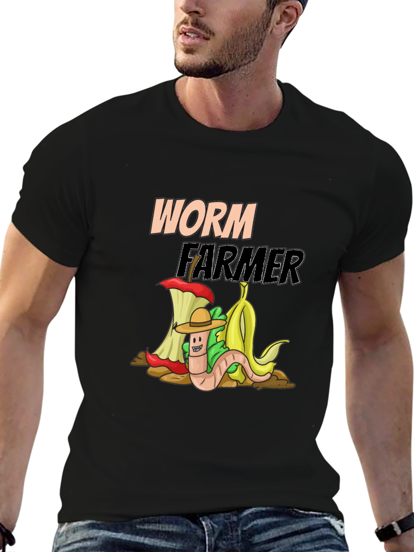Worm Farmer Graphic Tee - Compost Humor