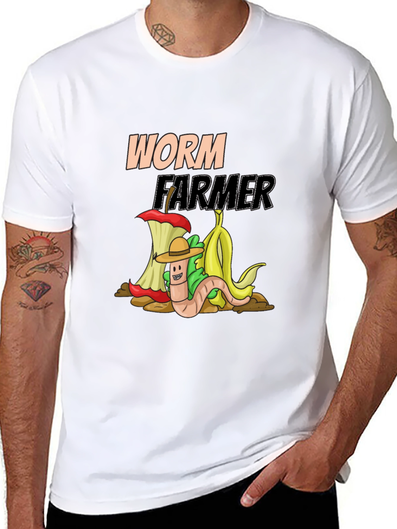 Worm Farmer Graphic Tee - Compost Humor