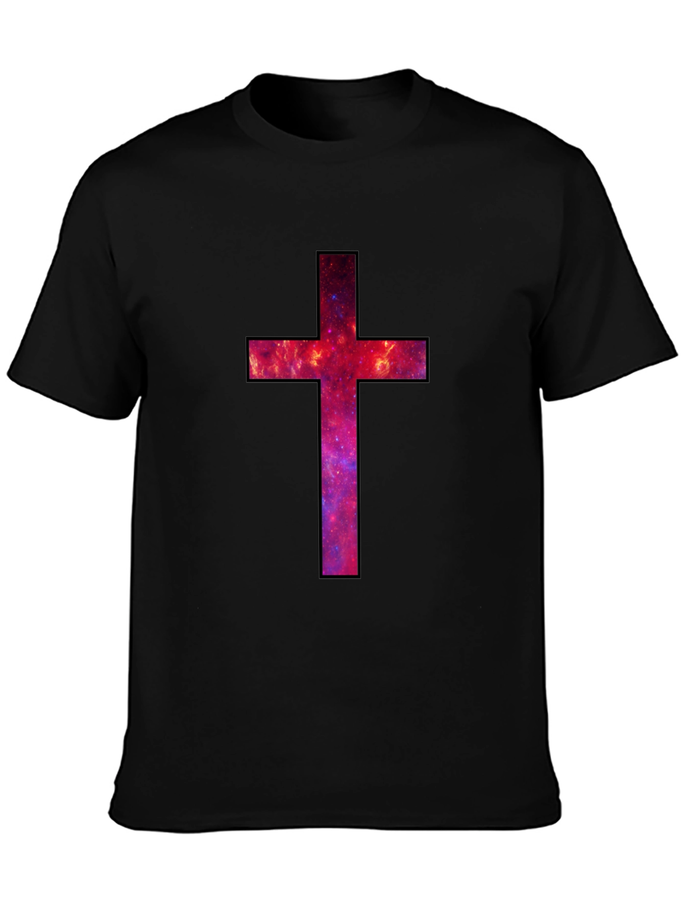 Galaxy Cross Graphic Tee - Black T-Shirt