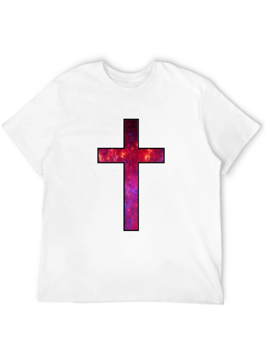 Galaxy Cross Graphic Tee - Black T-Shirt