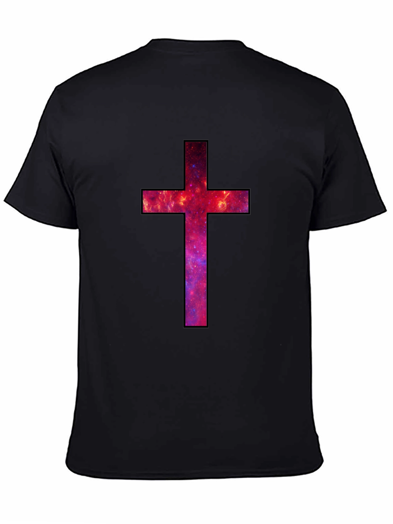 Galaxy Cross Graphic Tee - Black T-Shirt