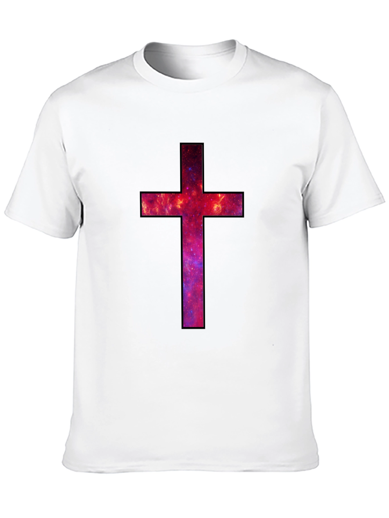 Galaxy Cross Graphic Tee - Black T-Shirt