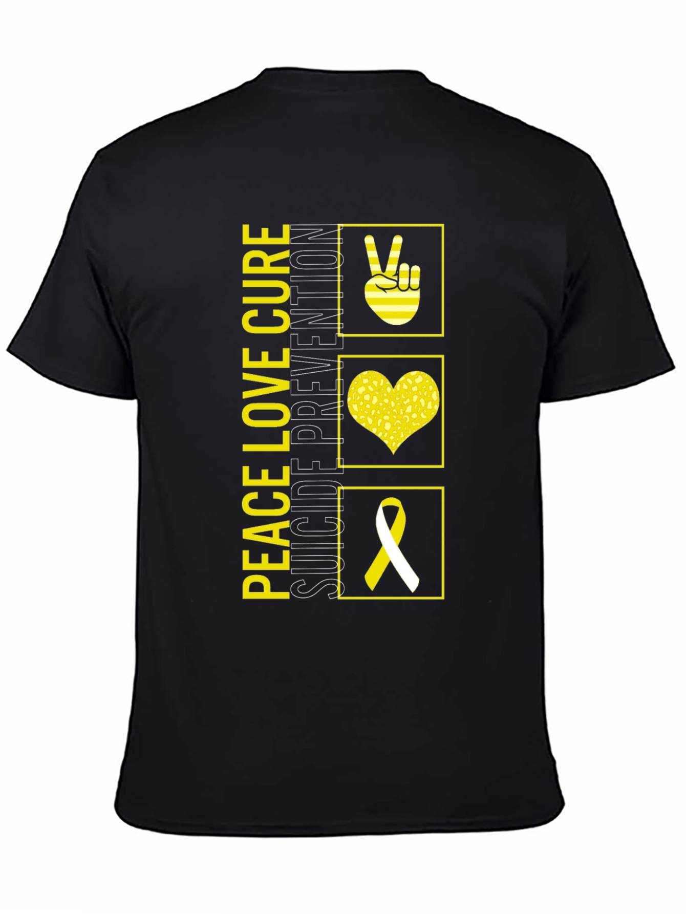 Peace Love Cure Suicide Prevention Awareness T-Shirt