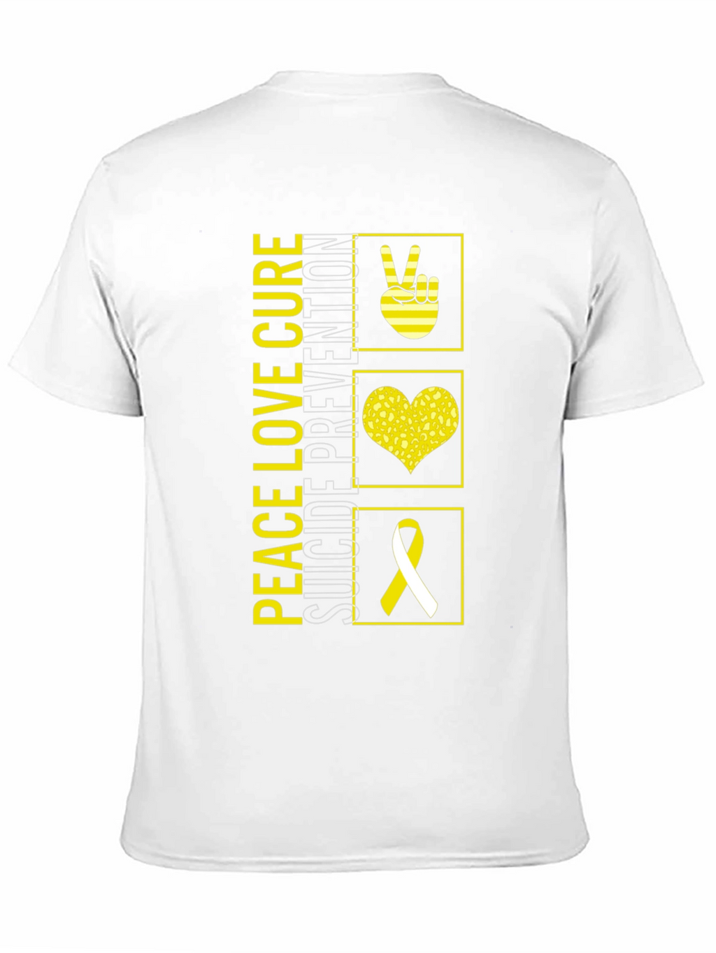 Peace Love Cure Suicide Prevention Awareness T-Shirt