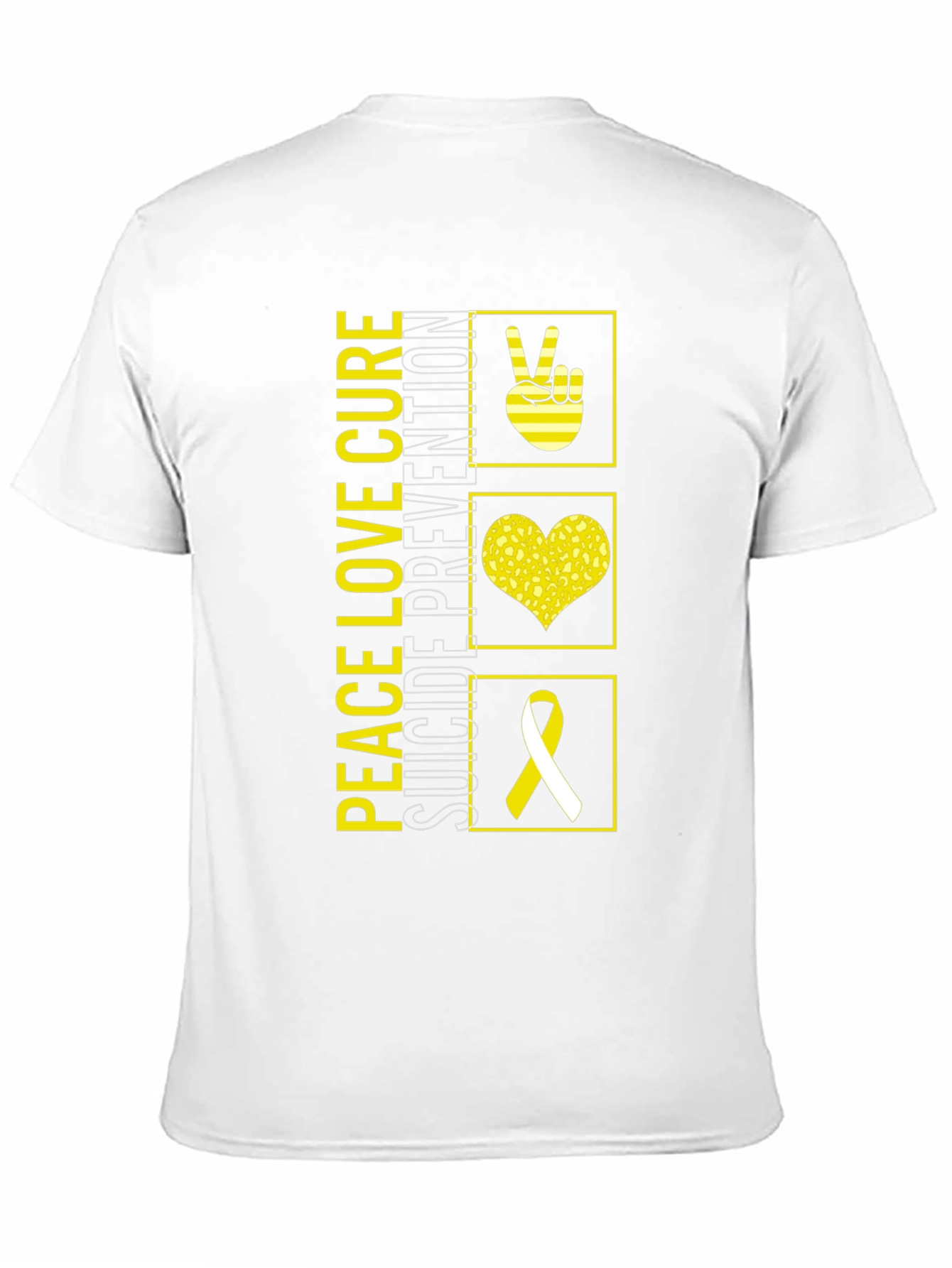 Peace Love Cure Suicide Prevention Awareness T-Shirt