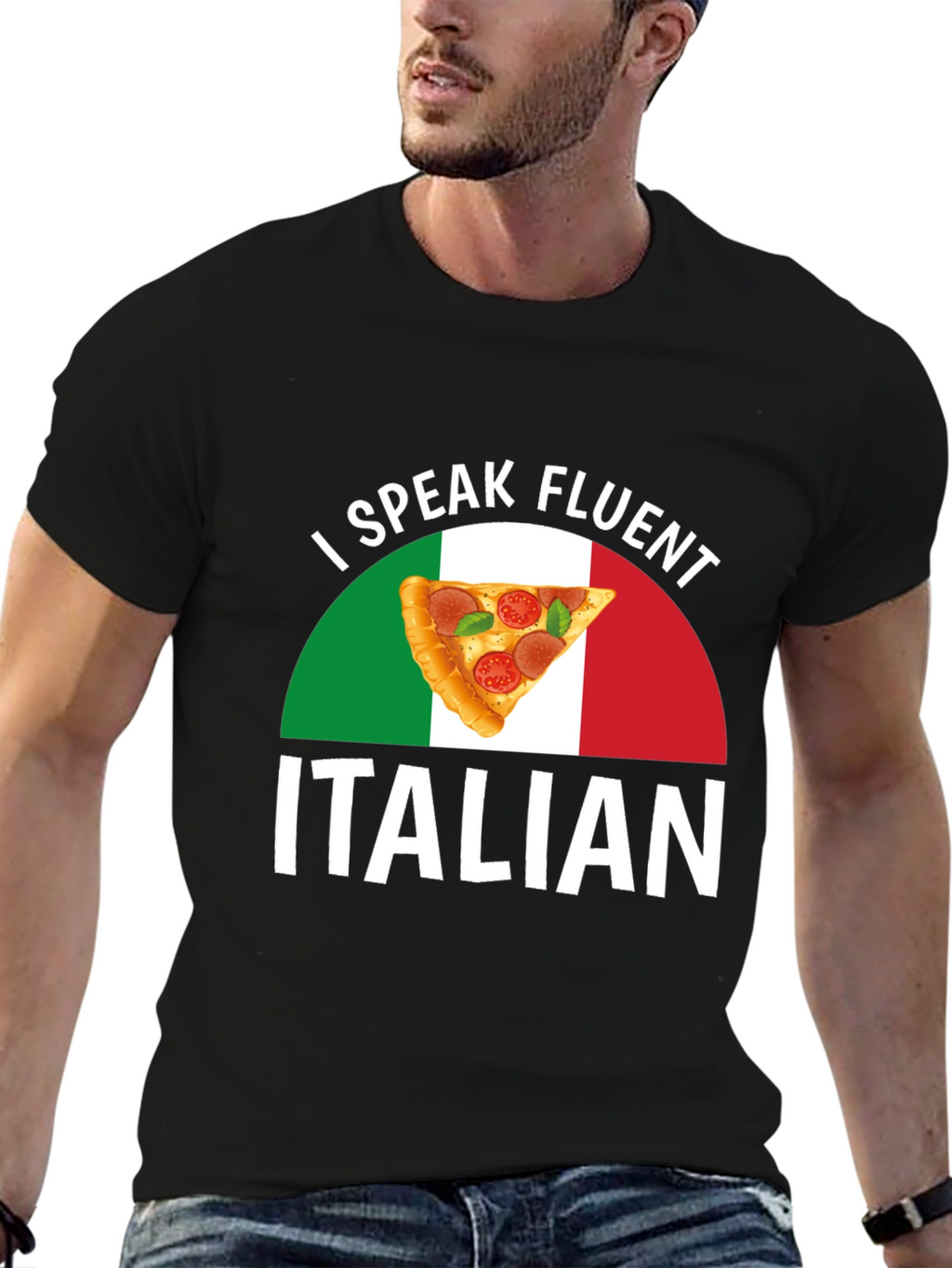 I Speak Fluent Italian Pizza T-Shirt
