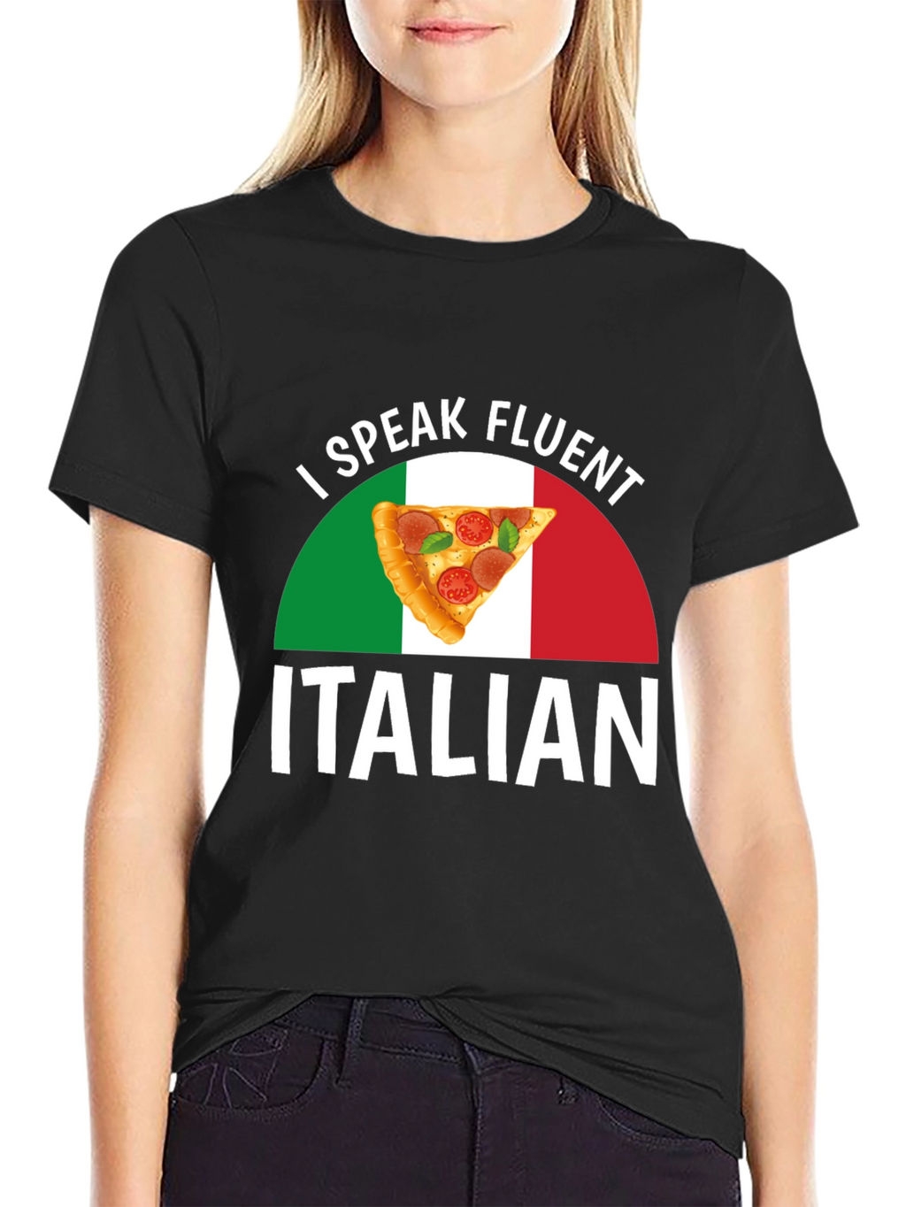 I Speak Fluent Italian Pizza T-Shirt