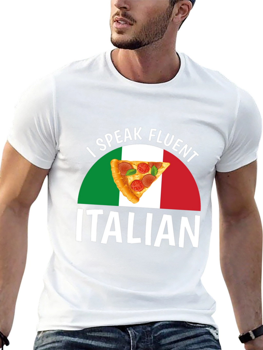 I Speak Fluent Italian Pizza T-Shirt