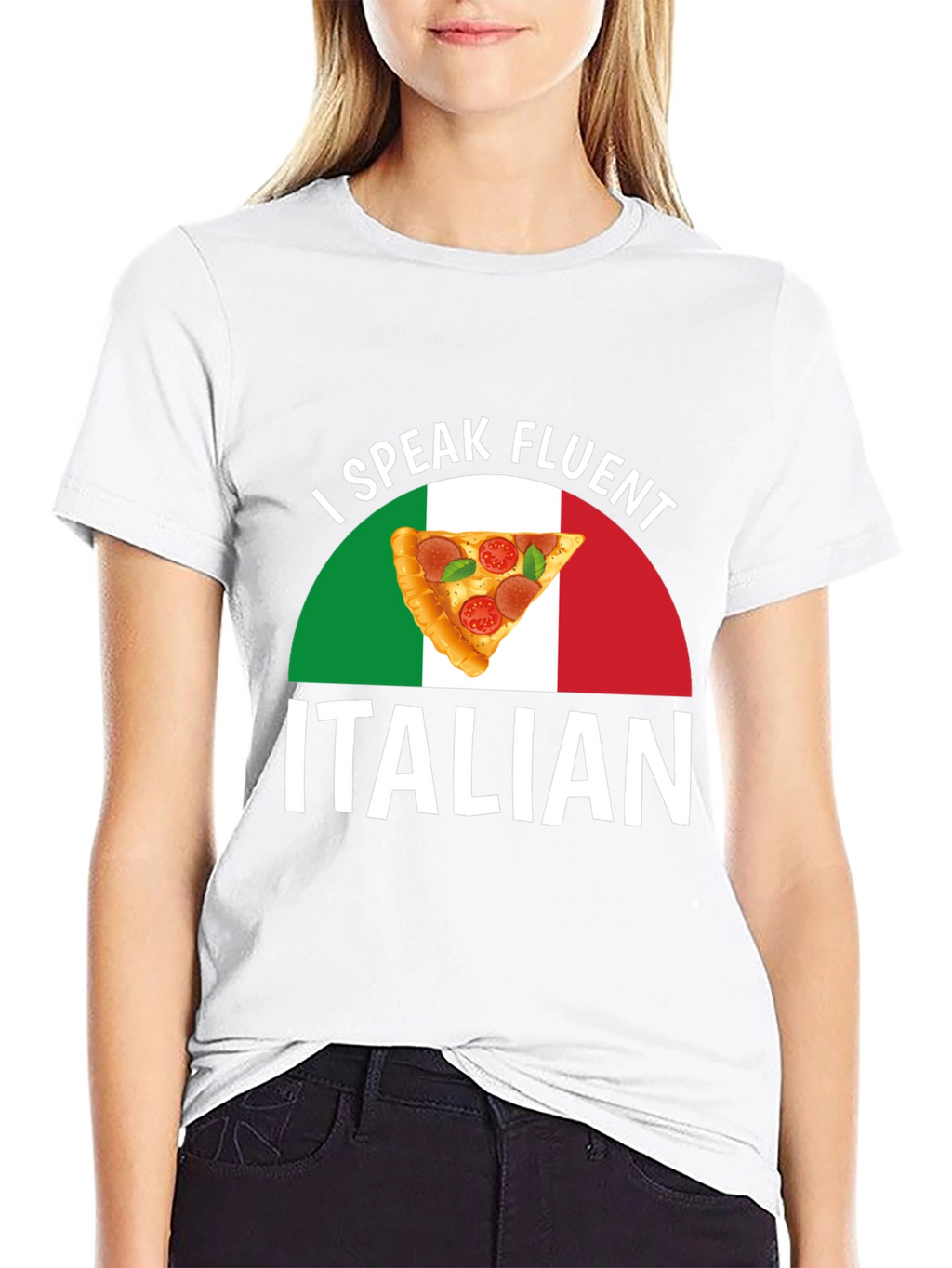 I Speak Fluent Italian Pizza T-Shirt