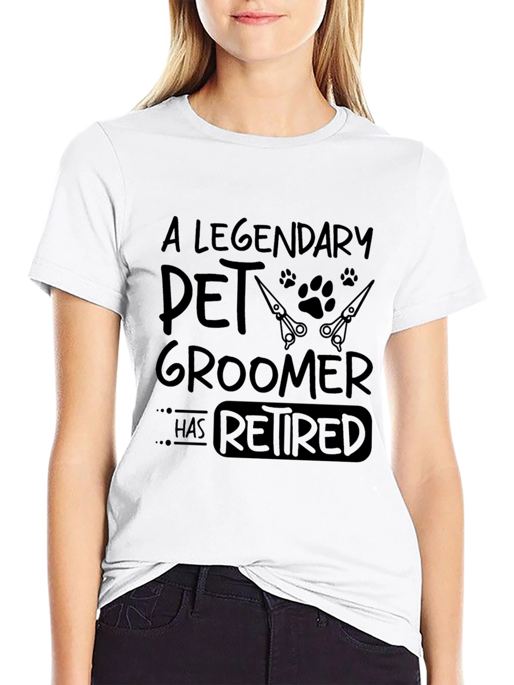 Legendary Pet Groomer Retirement T-Shirt